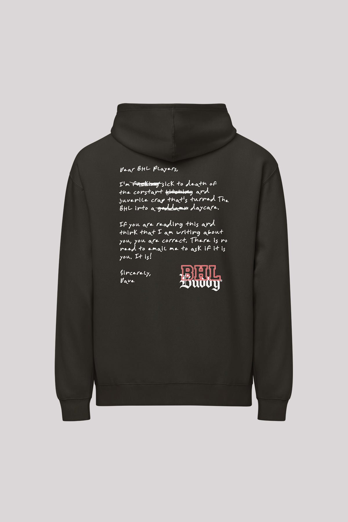 BHL X Buddy Vintage Black Hoodie